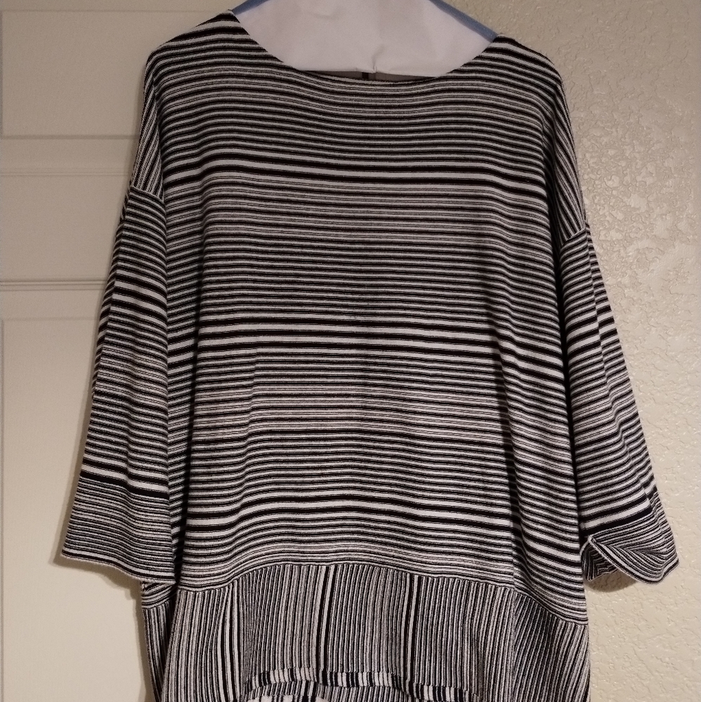 Navy and white J.Jill sweater